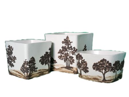 Cache-pots porcelaine