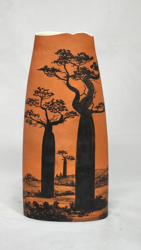 Vase plat haut n° 4